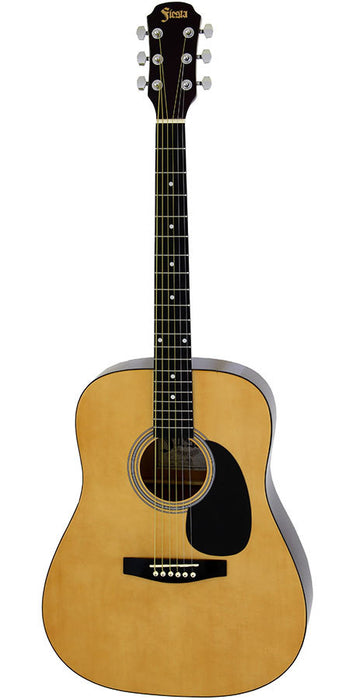 Aria Fiesta Series Dreadnought Acoustic Guitar in Natural