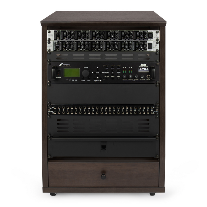 Gator GFW-ELITESTUDIORK12-BRN Frameworks Elite Angled Studio Rack Ð 12U BRN