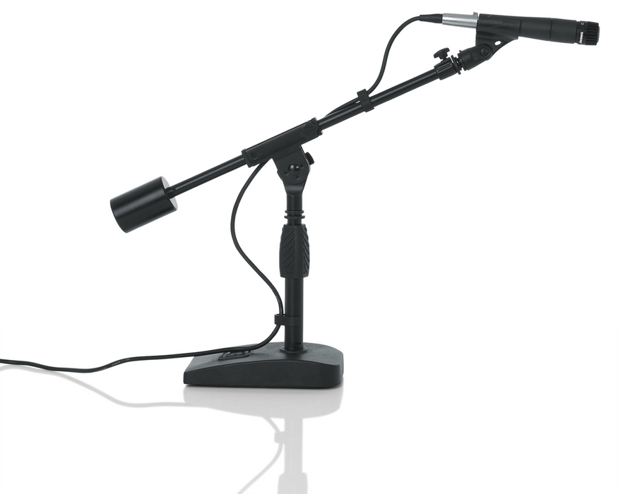 Gator GFW-MIC-0822 Telescoping Boom Mic Stand Desktop & Bass Drum