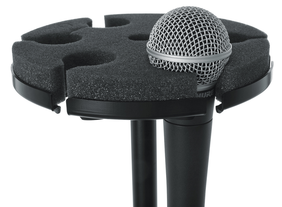 Gator GFW-MIC-6TRAY Multi Microphone Tray Designed To Hold 6 Mics