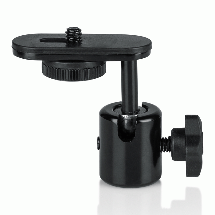 The Gator GFWMICCAMERAMT Camera Mount Mic Stand Adapter with Ball-and-Socket Head