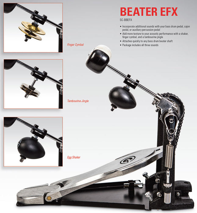 Gibraltar Bass Drum Pedal Beater EFX Attatchment - Pk 1