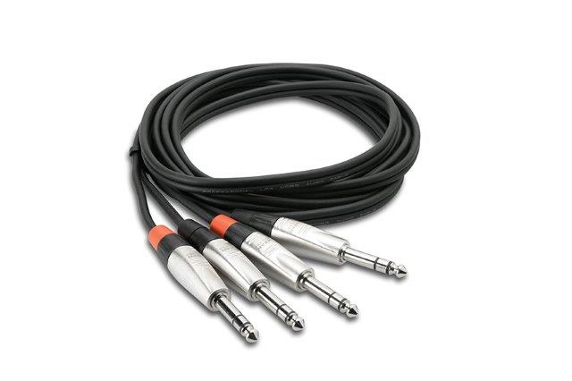 PRO STEREO INTERCONNECT DUAL REAN 1/4 IN TRS TO