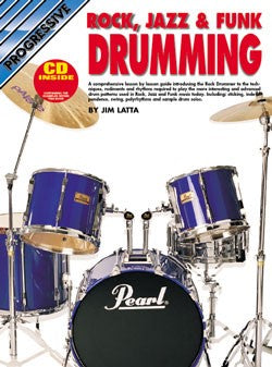 Progressive Rock Jazz & Funk Drumming Book/CD