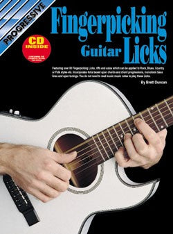 Progressive Fingerpicking Guitar Licks Book/CD