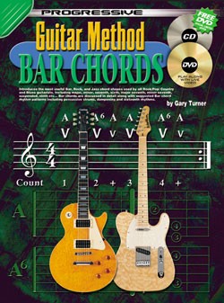 PROGRESSIVE GTR MTH BAR CHORDS BK/CD/DVD 69067