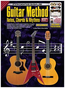 Progressive Guitar Method Notes Chords & Rhythms Book/CD/DVD(2)/DVD-Rom
