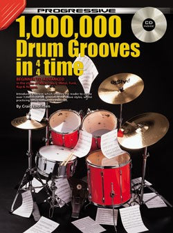 Progressive 10000 Drum Grooves In 4/4 Time Book/CD