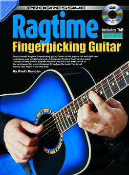 Progressive Ragtime Fingerpicking Guitar Book/CD