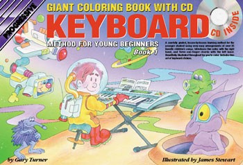Progressive Keyboard Book 1 for Young Beginners Giant Colouring Book