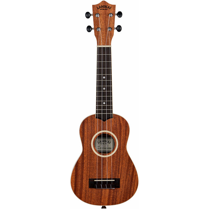 Lanikai LU Series Soprano Ukulele in Natural Satin Finish with Lanikai Standard Gig Bag