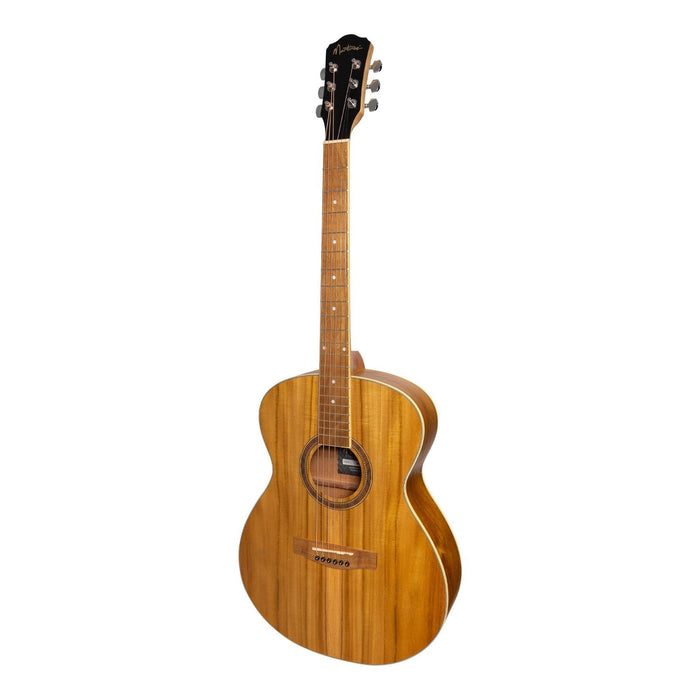 Martinez '41 Series' Folk Size Acoustic Guitar with Built-in Tuner (Jati-Teakwood)