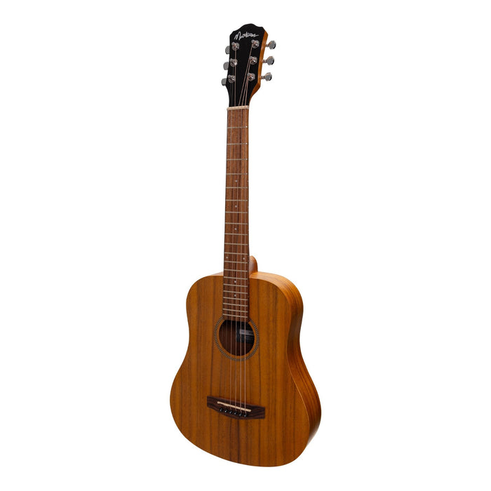 Martinez Left Handed Acoustic-Electric Babe Traveller Guitar (Koa)