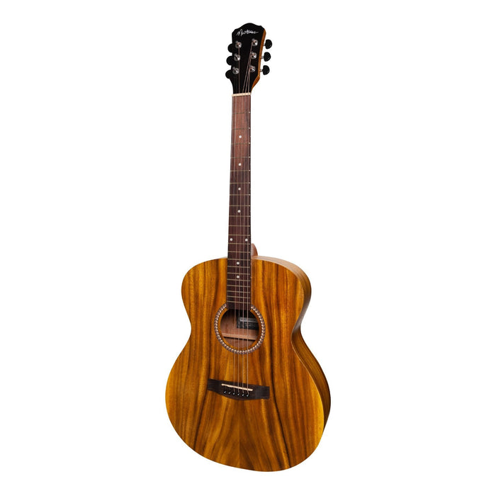 Martinez Left Handed Acoustic Small Body Guitar (Koa)