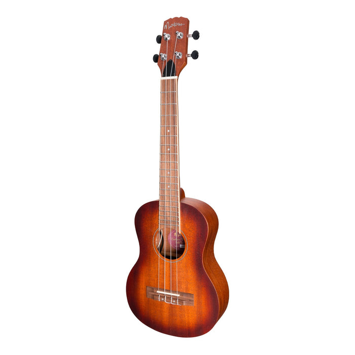 Martinez 'Southern Belle 6 Series' Mahogany Solid Top Electric Tenor Ukulele with Hard Case (Sunburst)