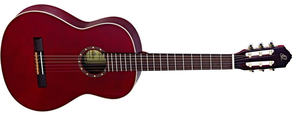 ORTEGA NYLON STR GTR 4/4 WINE RED