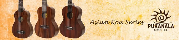 CONCERT UKULELE ASIAN KOA BODY NATURAL SATIN