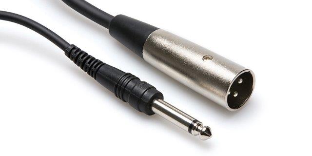 20 FT SINGLE AUDIO CABLE XLR (M)-MONO 1/4INCH