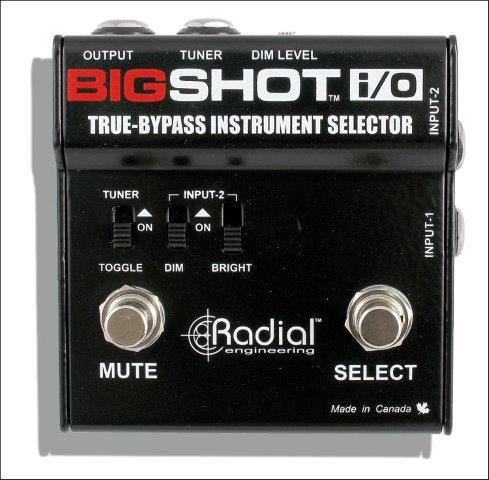 BIGSHOT I/O TRUE BYPASS INSTRUMENT SELECTOR