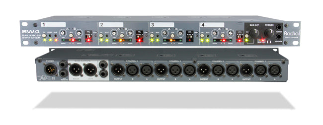 4 CH BALANCED STEREO AB INPUT SWITCHER WITH SUMM