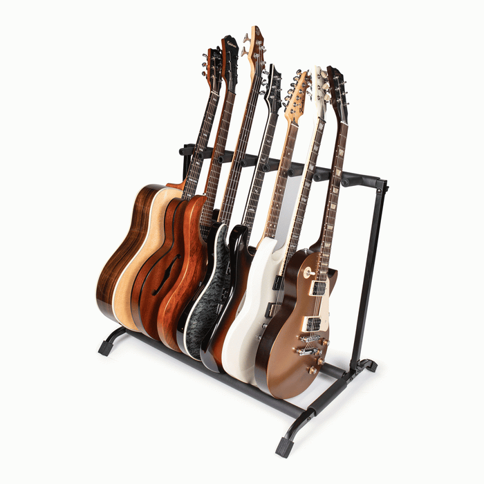 The Gator RI-GTR-RACK7 Foldable 7 space Guitar Rack Stand