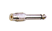 ADAPTOR RCA SOCKET F TO 6.3MM MONO MALE JACK