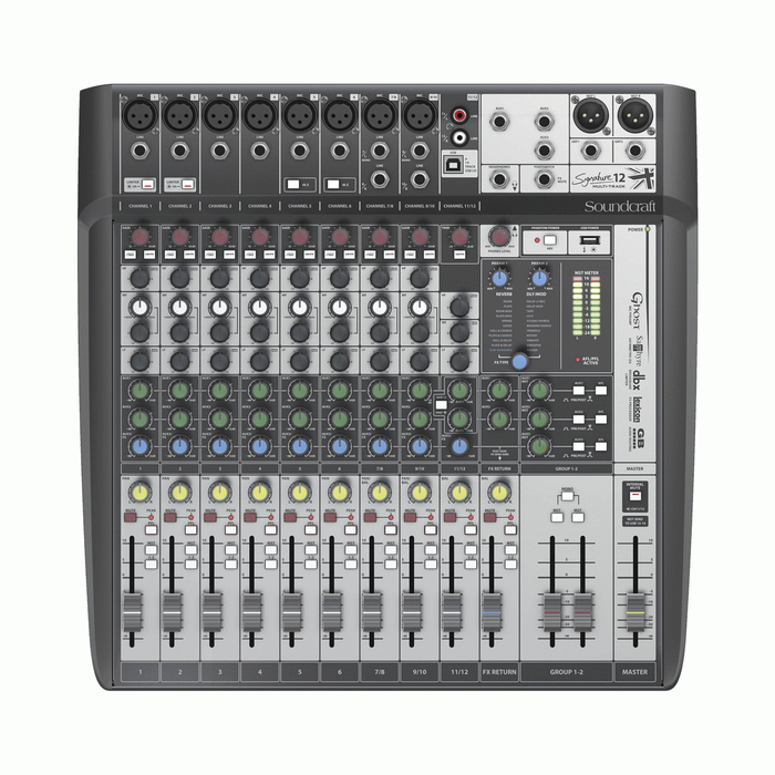 SOUNDCRAFT SIGNATURE 12 CH MIXER WITH USB MULTITRACK