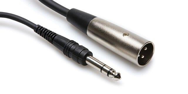 02 FT CABLE XLR MALE TO STEREO 1/4 INCH