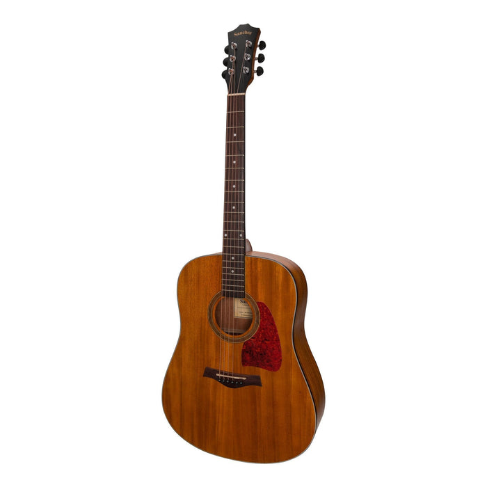 Sanchez Acoustic-Electric Dreadnought Guitar (Koa)