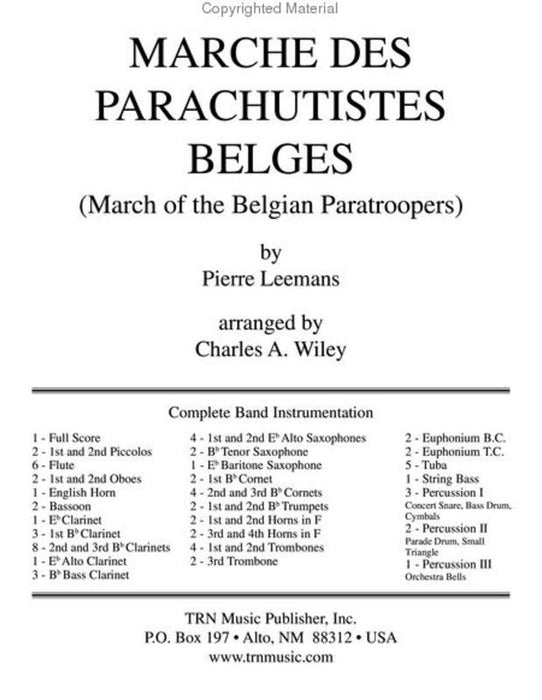 MARCHE DES PARACHUTISTS BELGES