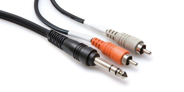 01 MTR STEREO CABLE 1/4 INCH TO 2 X RCA