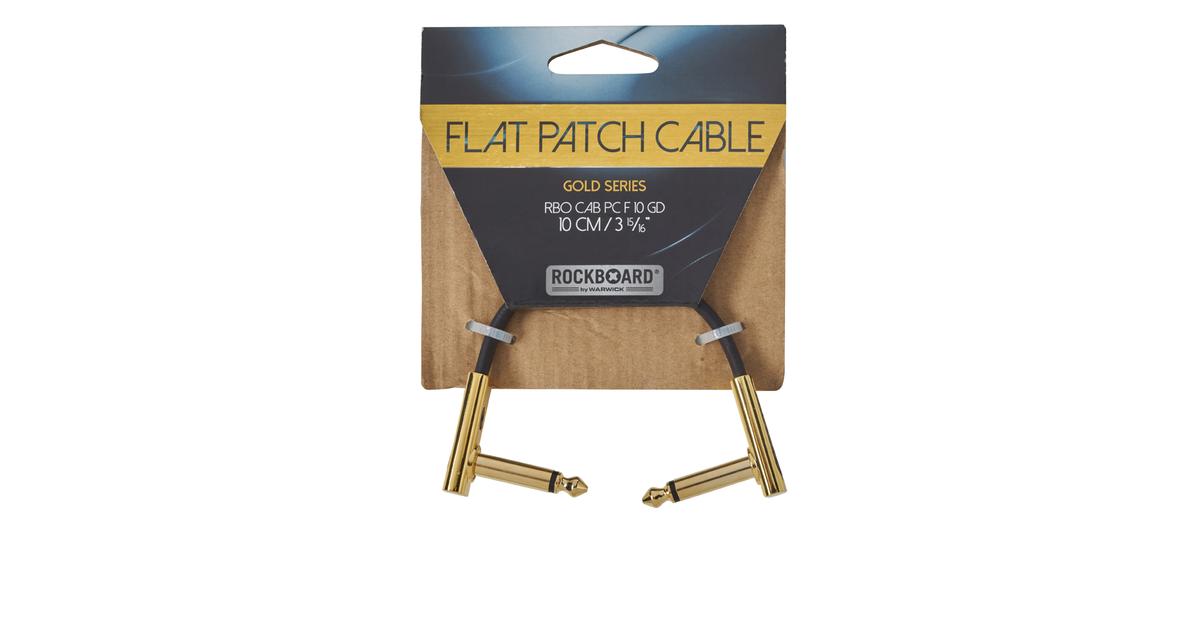 RockBoard Flat Patch Cable Gold