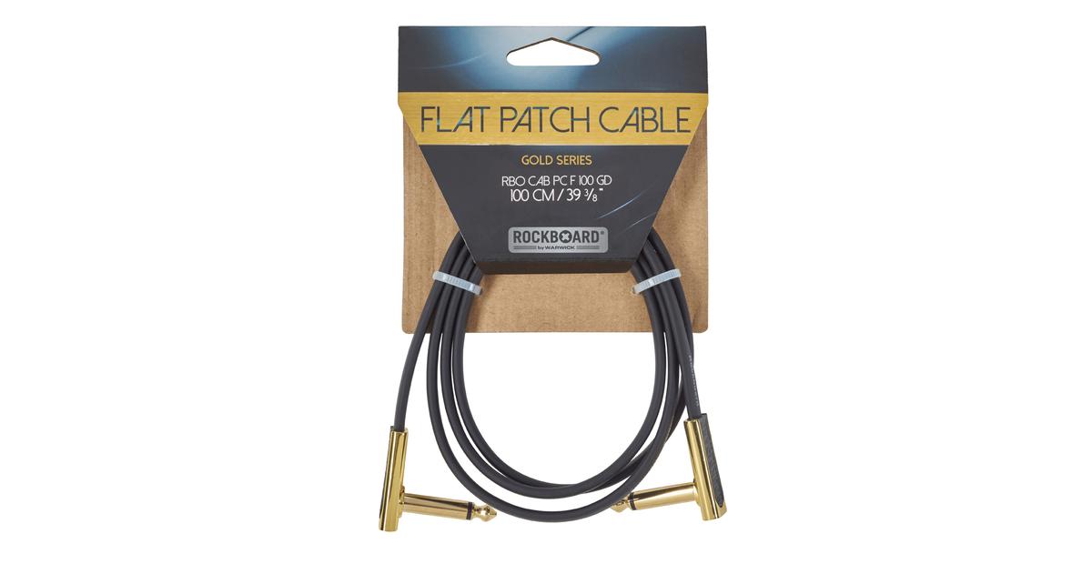 RockBoard Flat Patch Cable Gold