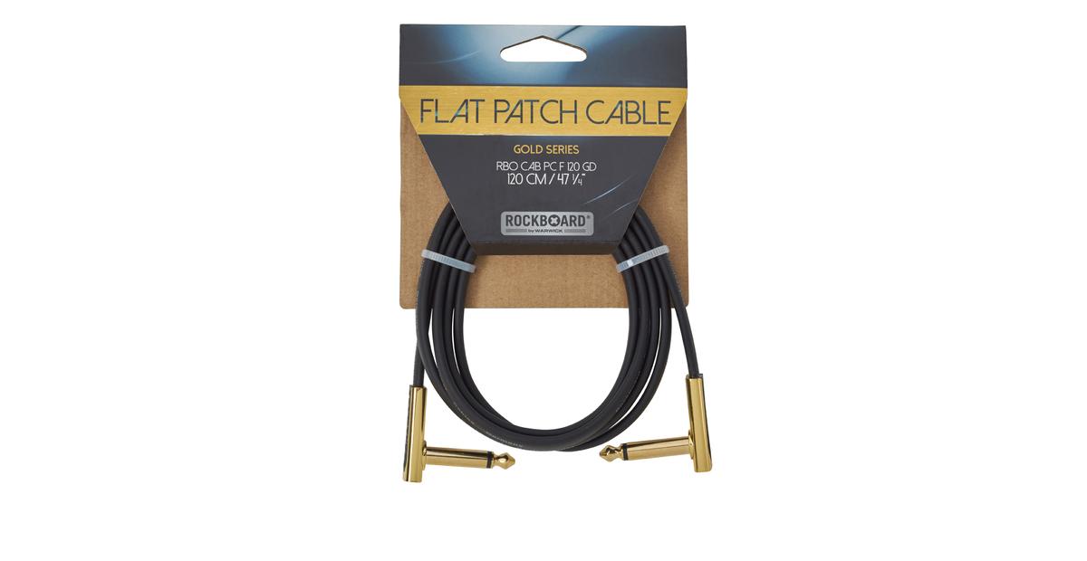 RockBoard Flat Patch Cable Gold