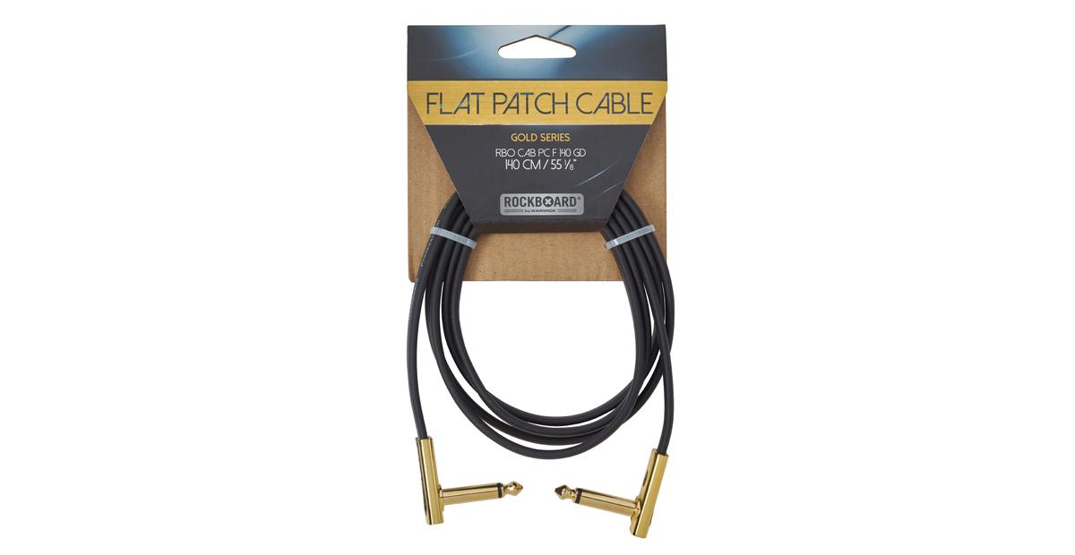 RockBoard Flat Patch Cable Gold