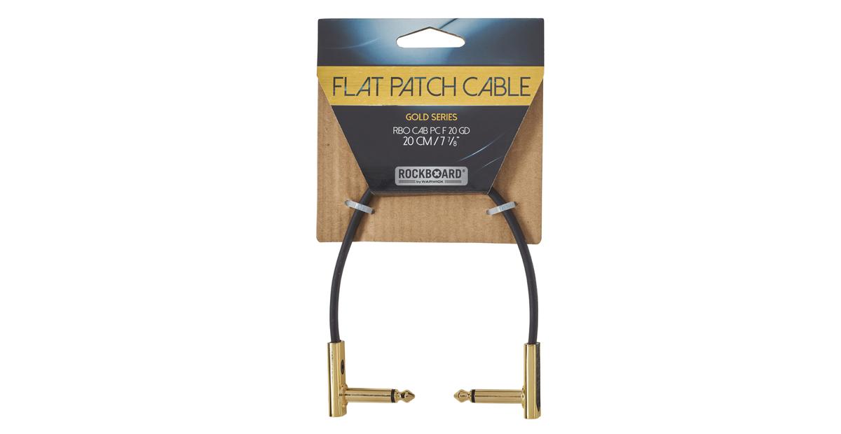 RockBoard Flat Patch Cable Gold