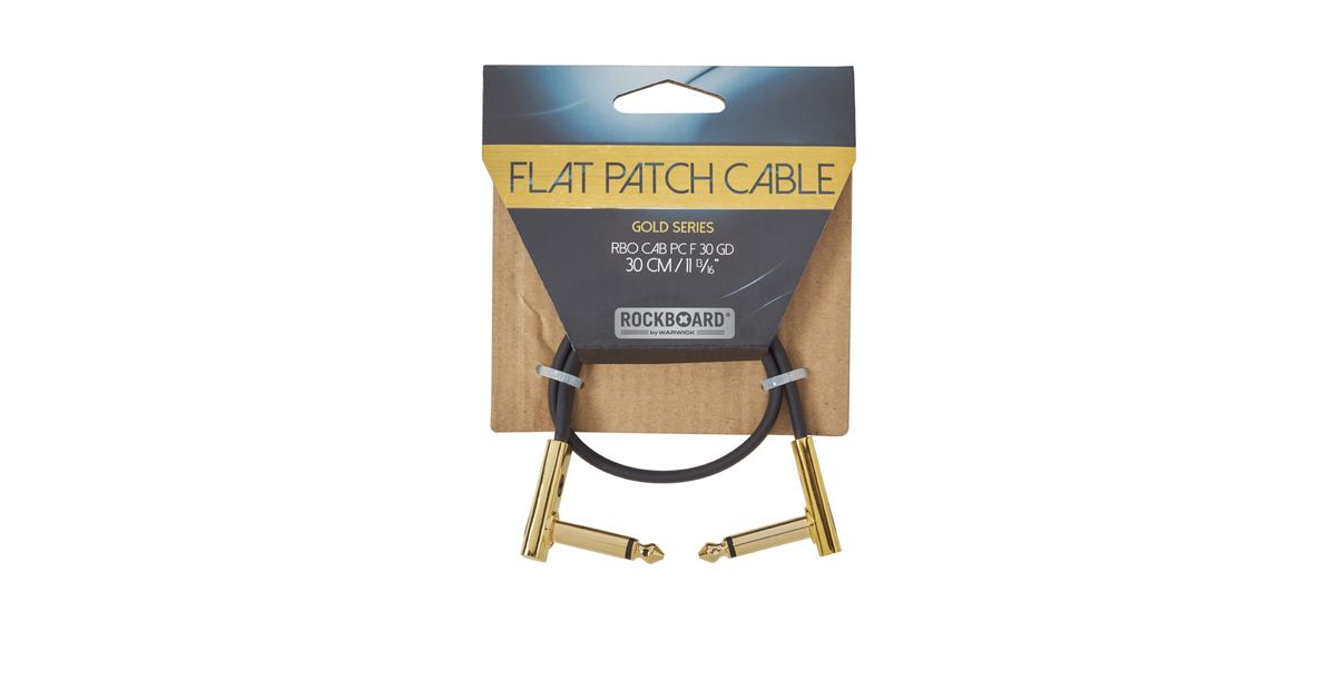 RockBoard Flat Patch Cable Gold
