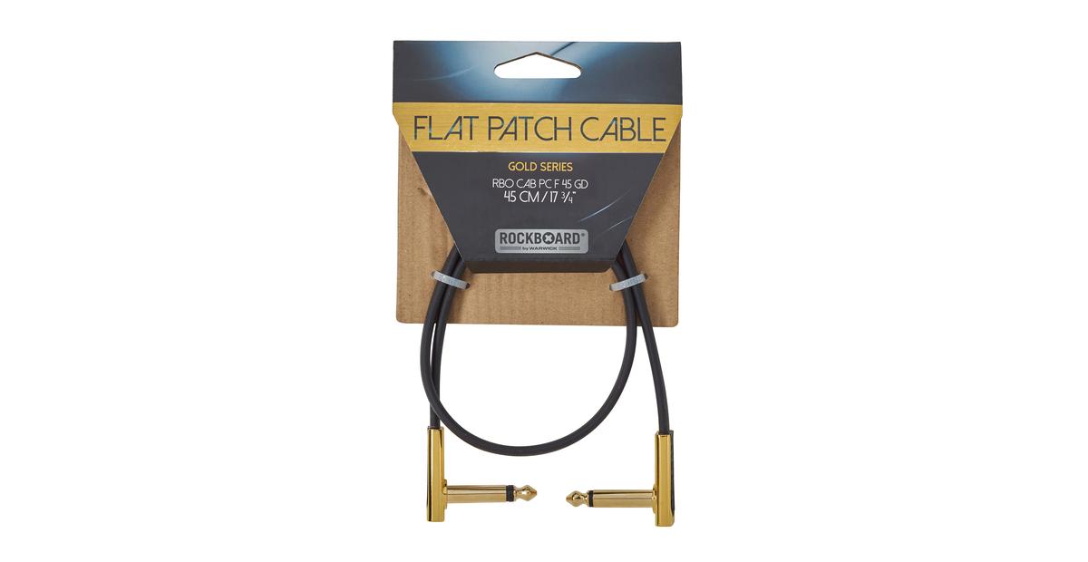 RockBoard Flat Patch Cable Gold