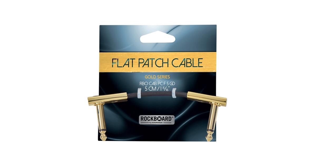 RockBoard Flat Patch Cable Gold