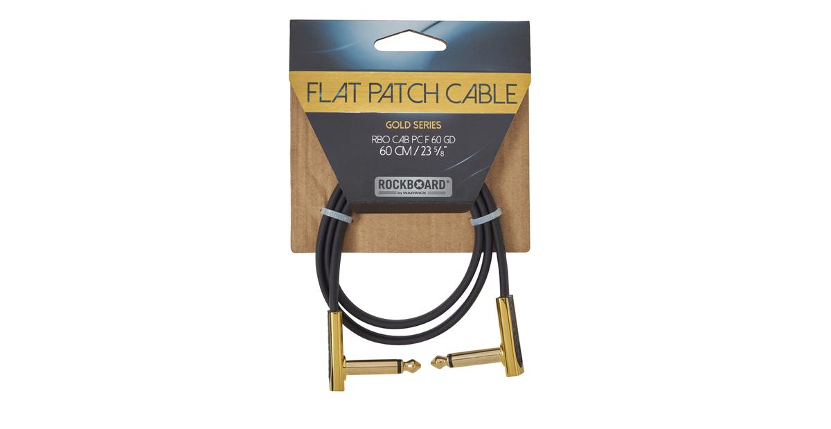 RockBoard Flat Patch Cable Gold