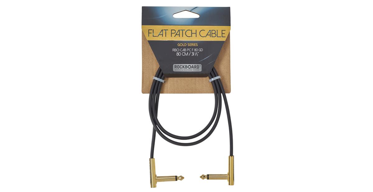 RockBoard Flat Patch Cable Gold