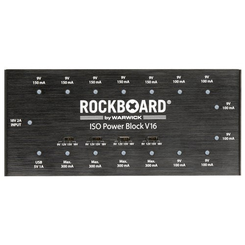 RockBoard ISO Power Block V16 - Isolated Multi Power Supply — Music Man ...