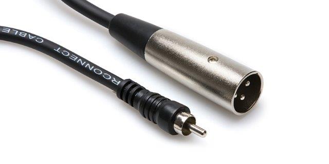 02 FT CABLE XLR MALE TO RCA