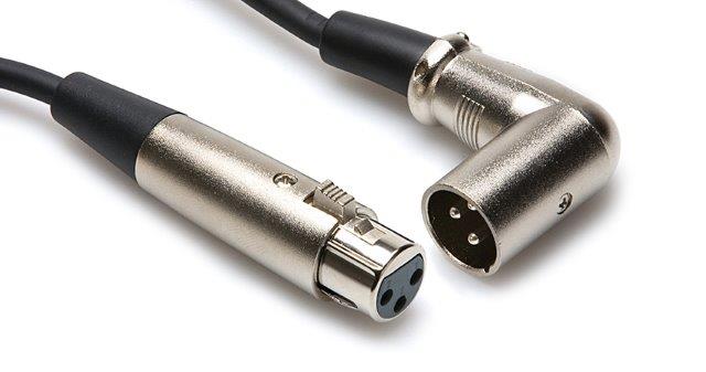 05 FT CABLE RIGHT ANGLE XLR FEMALE TO XLR MALE