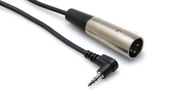 001 FT MIC CABLE XLR3M-3.5MM TRS RA