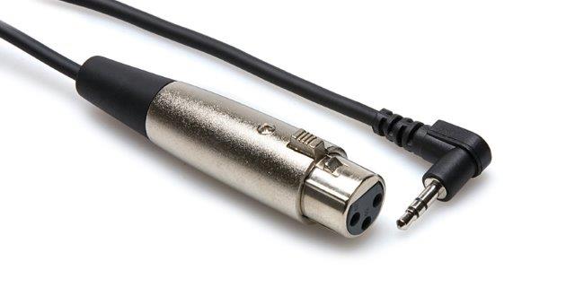 10 FT CABLE XLR3F TO 3.5MM TRS RA